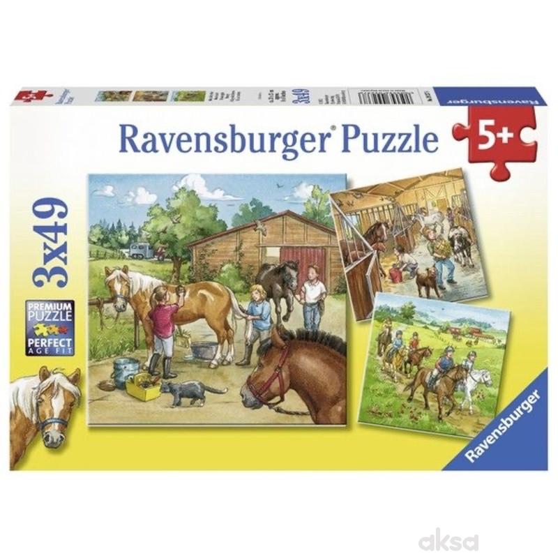 Ravensburger puzzle (slagalice) - Dana na ergeli 