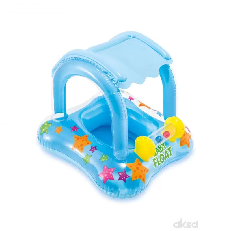 Intex baby dubak sa zaštitom od sunca i igračkom