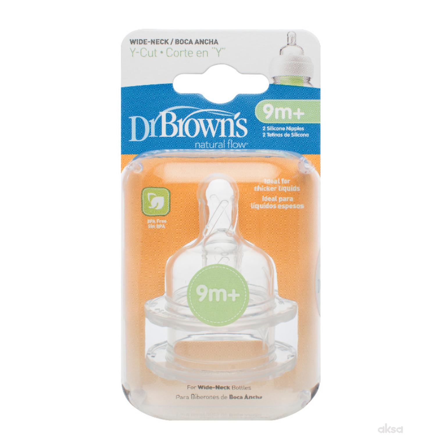 Dr.Browns silikon cucla za wide neck, y cut, 2kom