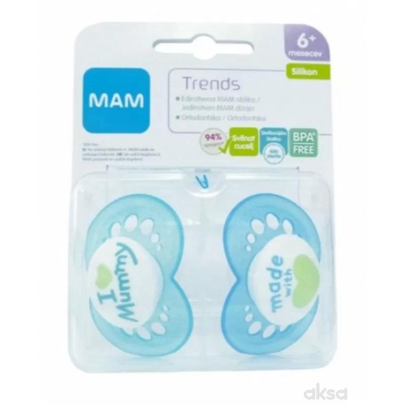 MAM laža Trends 6m+, silikon, 2kom