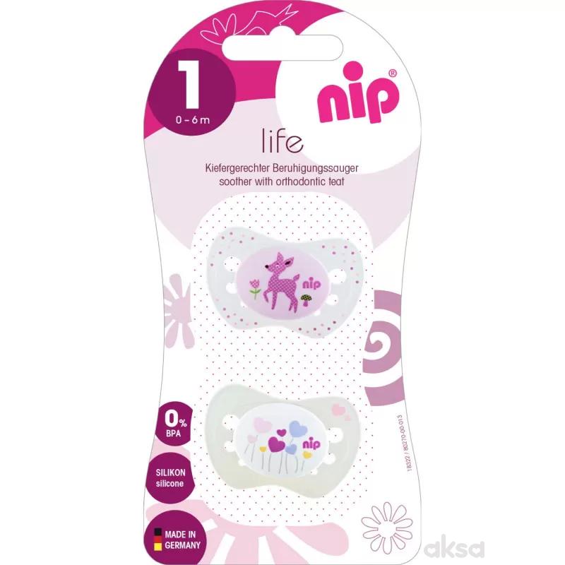 Nip laža Life,silikon 0-6m,2 kom 