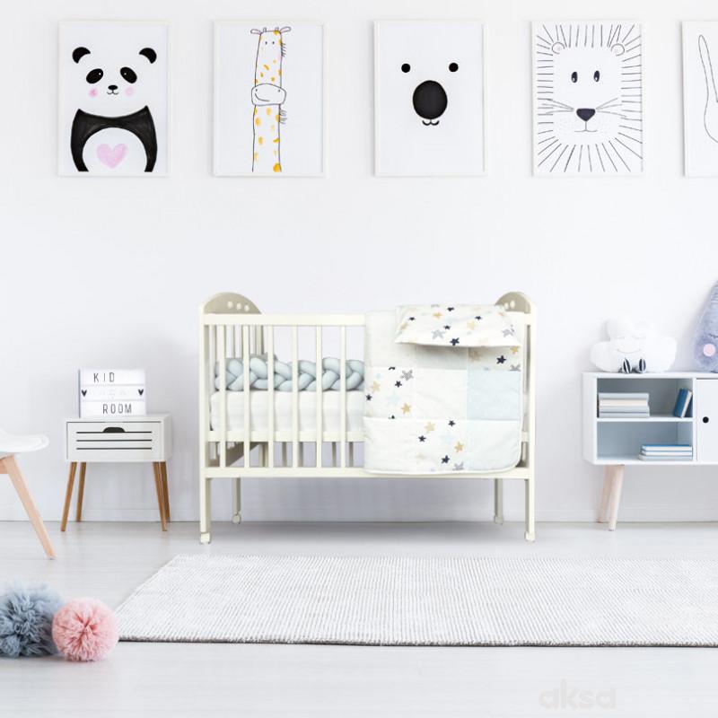 Baby Textil posteljina Pletenica 6/1,80x120CM