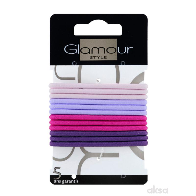 Glamour gumice za kosu 12 kom