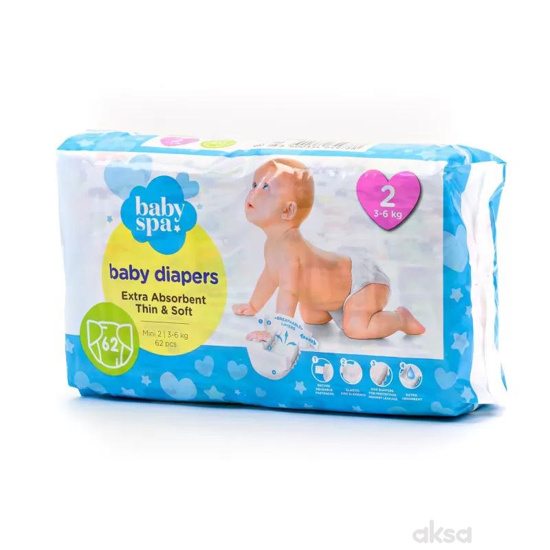 Baby spa pelene 2 mini 3-6kg 62kom