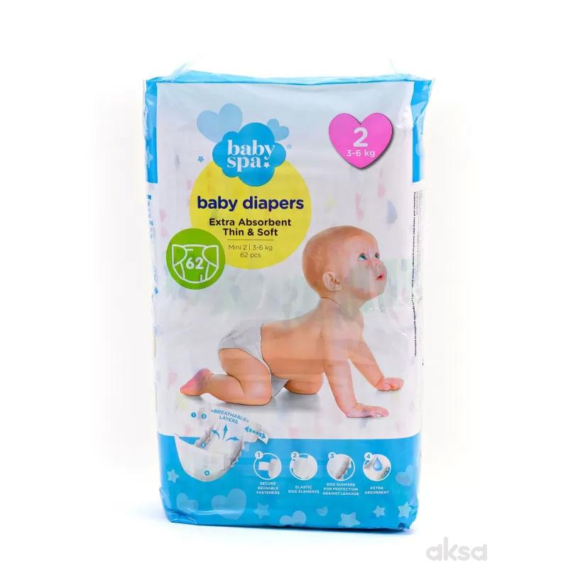 Baby spa pelene 2 mini 3-6kg 62kom