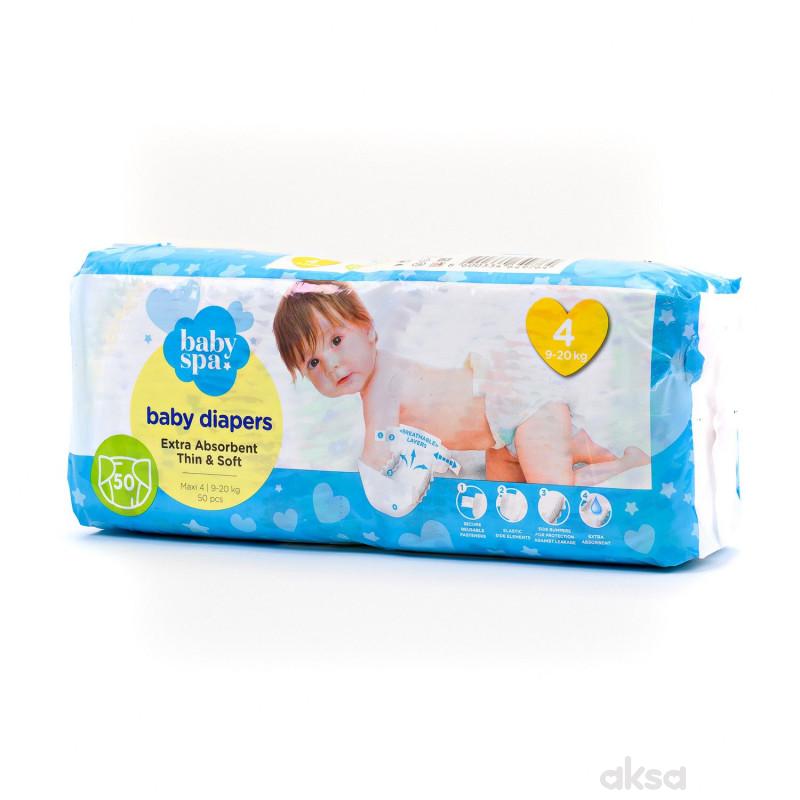 Baby spa pelene 4 maxi 9-20kg 50kom 