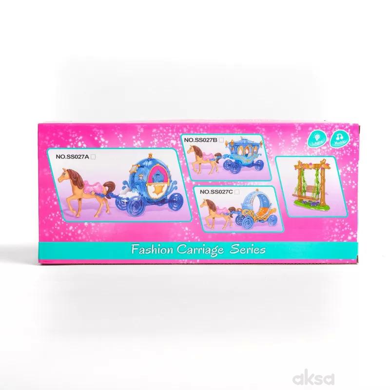 Qunsheng Toys, igračka lutka sa kočijom plav