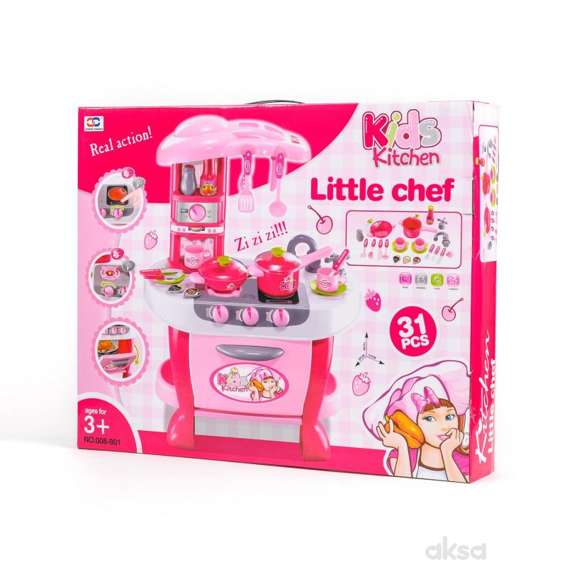 Qunsheng Toys, igračka kuhinjski set pink