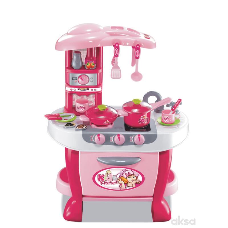 Qunsheng Toys, igračka kuhinjski set pink