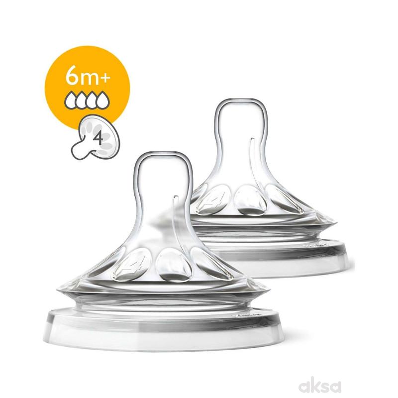 Avent Cucla Natural Brz Protok 6m+ 4027