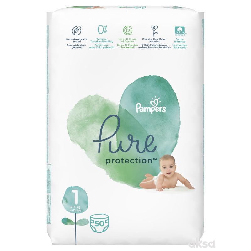 Pampers pure VP 1 new born 2-5 kg 50kom 