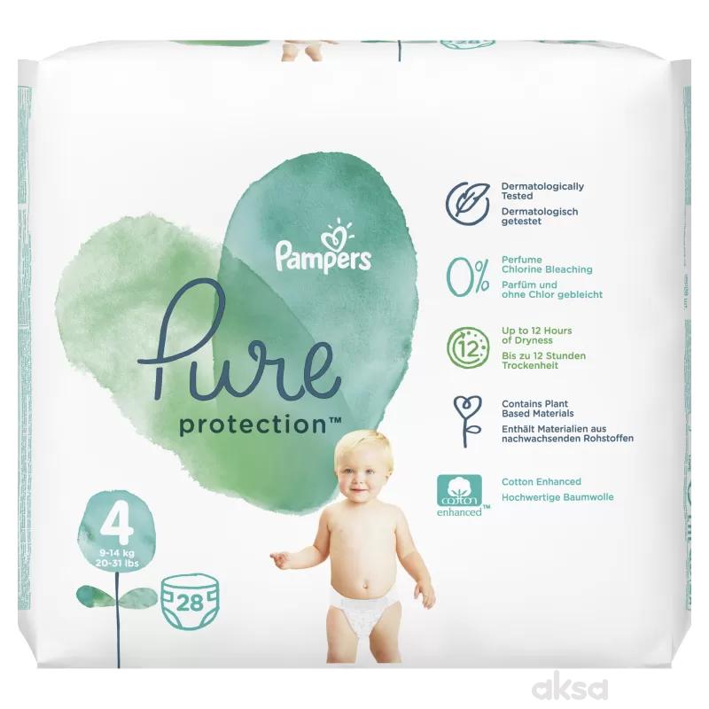Pampers pure VP 4 maxi 10-17kg 28 kom 