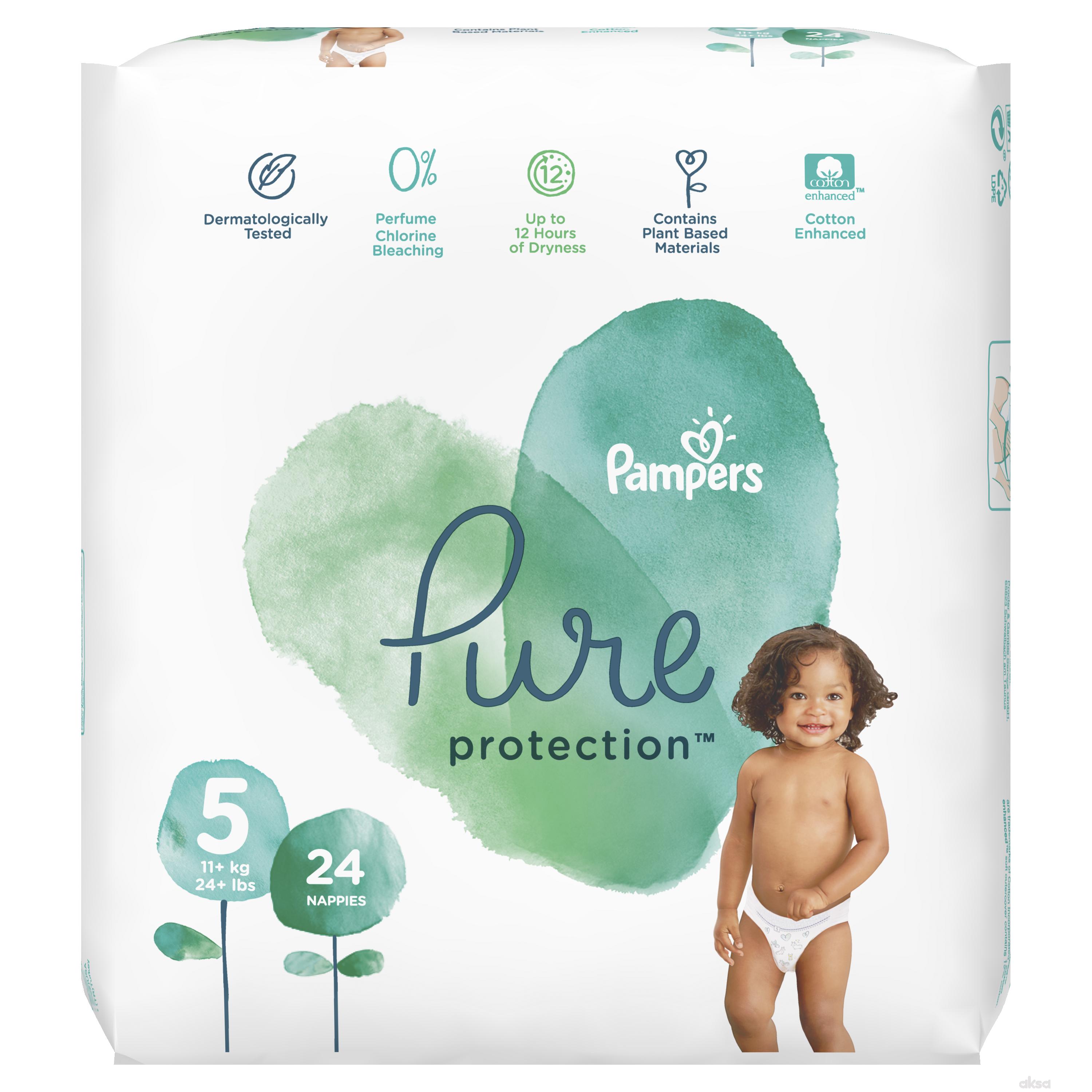 Pampers pure VP 5 junior 11kg+ 24kom