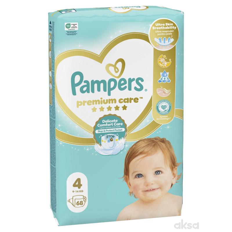 Pampers pelene premium JP 4 maxi 9-14kg 68kom