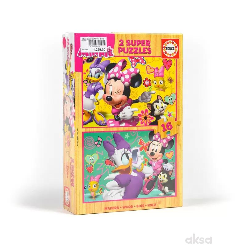 Educa slagalica MInnie 2 x 16 delova