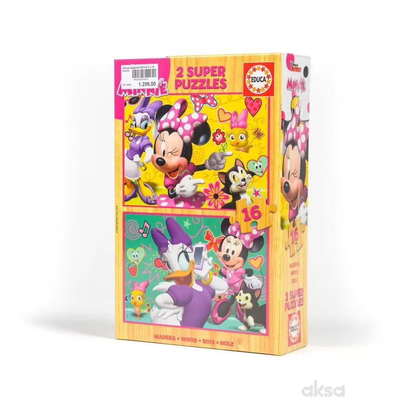 Educa slagalica MInnie 2 x 16 delova