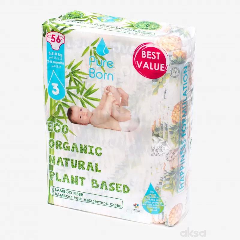 Pure Born pelene 3 Jumbo 5,5-8kg 56kom