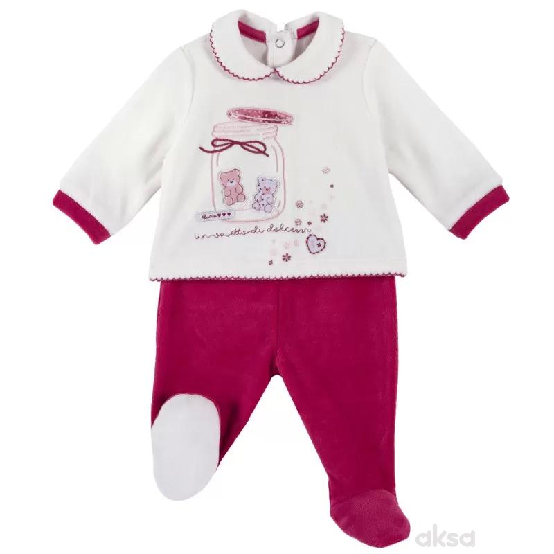Chicco komplet(majica d.r.+donji deo)devojčice