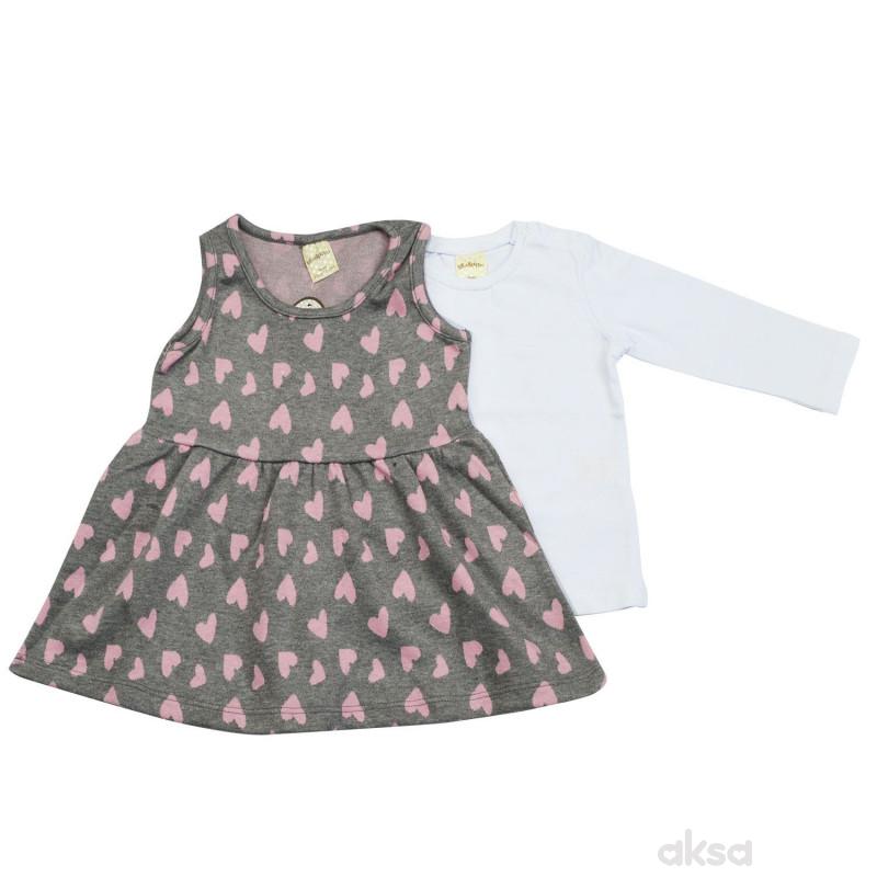 Lillo&Pippo komplet(haljina,majica dr) ,devojčice 