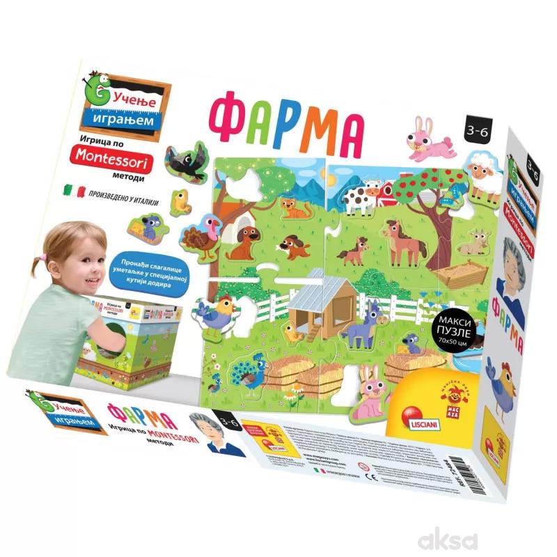 Lisciani Montessori Sr Edukativna Igra Farma