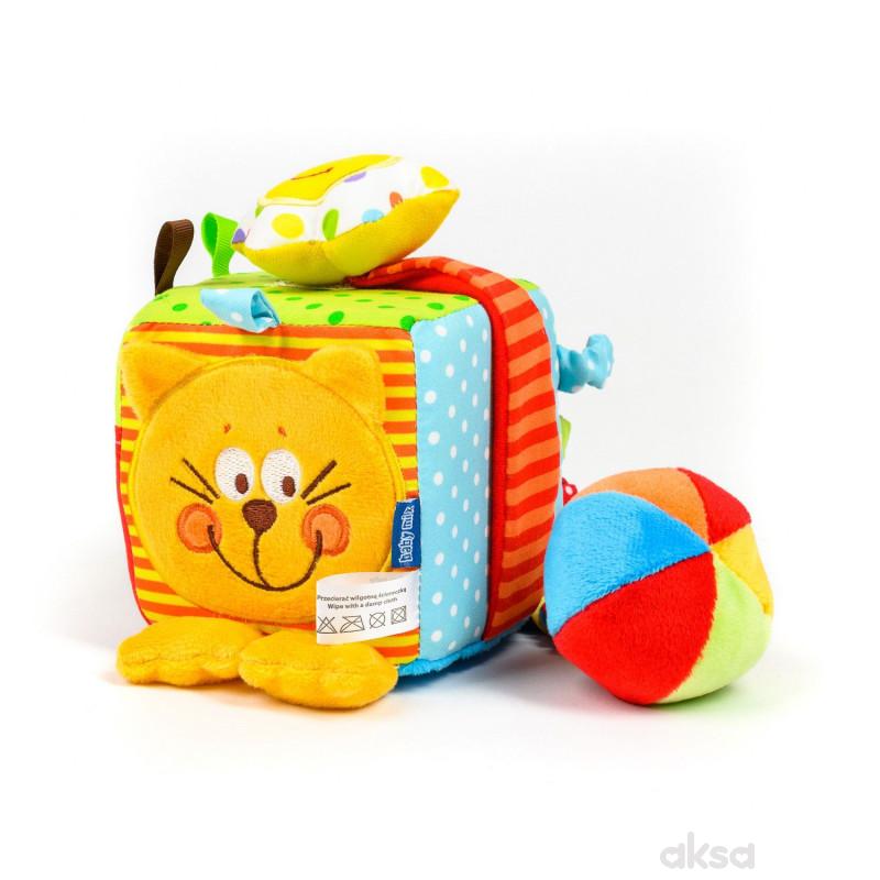 Baby Mix plišana kocka maca