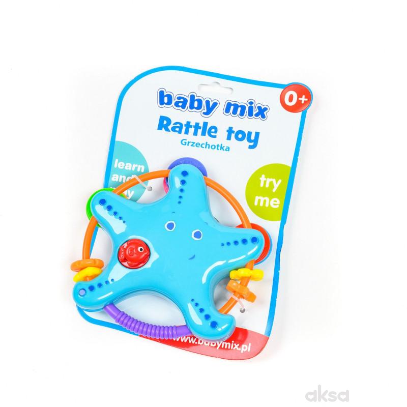 Baby Mix igračka zvečka morska zvezda