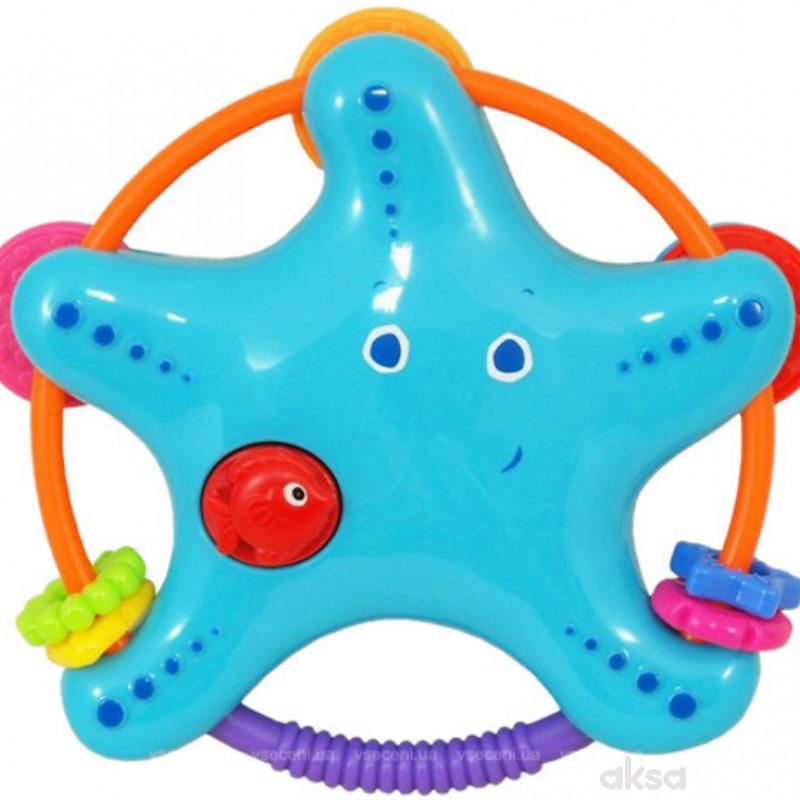 Baby Mix igračka zvečka morska zvezda