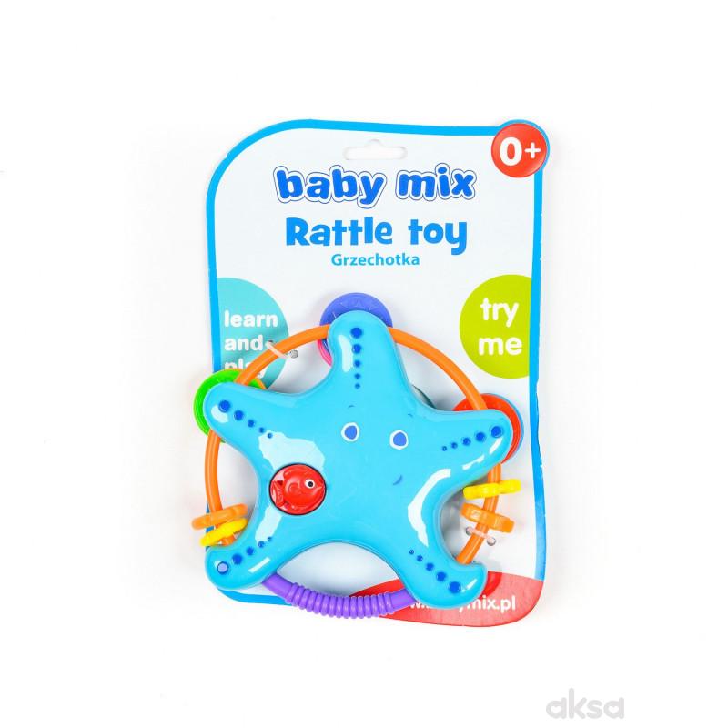 Baby Mix igračka zvečka morska zvezda