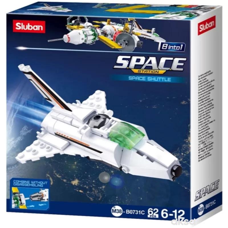 Sluban kocke, space-shuttle, 62 kom