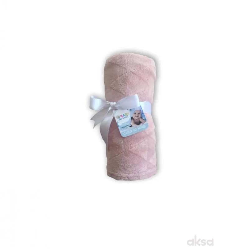 Baby Textil ćebe Klara,80x90,roze