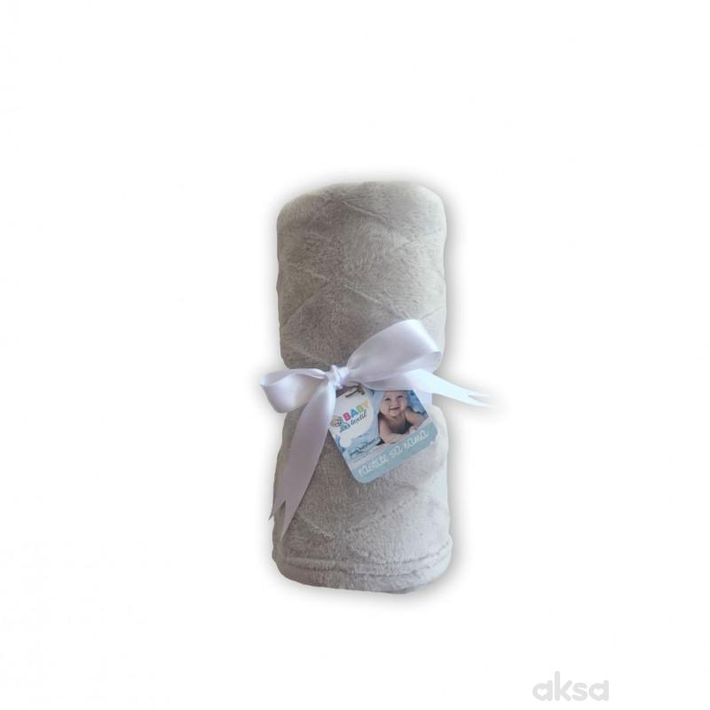 Baby Textil ćebe Klara,80x90,siva