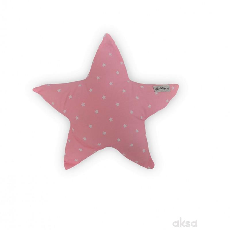 Lillo&Pippo ukrasni jastuk Zvezda,roze 