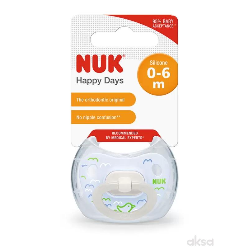 Nuk laža silikon happy kids vel1 