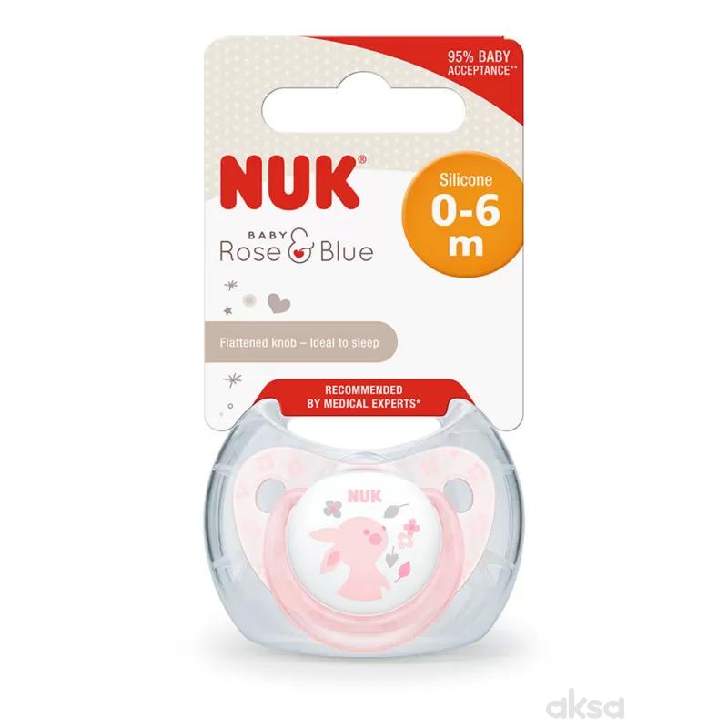 Nuk laža silikon roze vel1