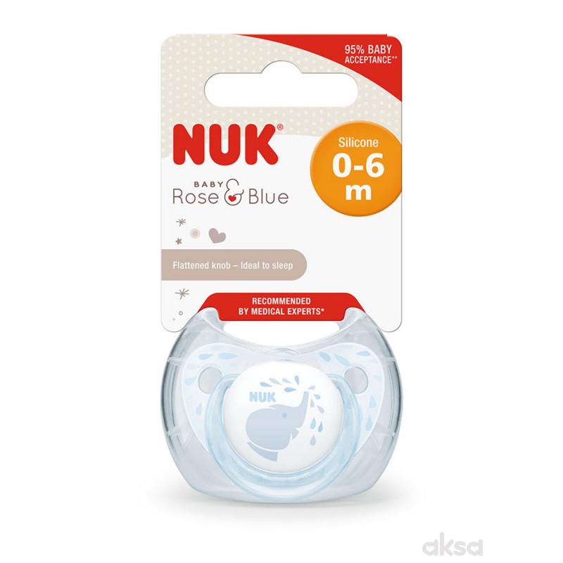 Nuk laža silikon plava vel1