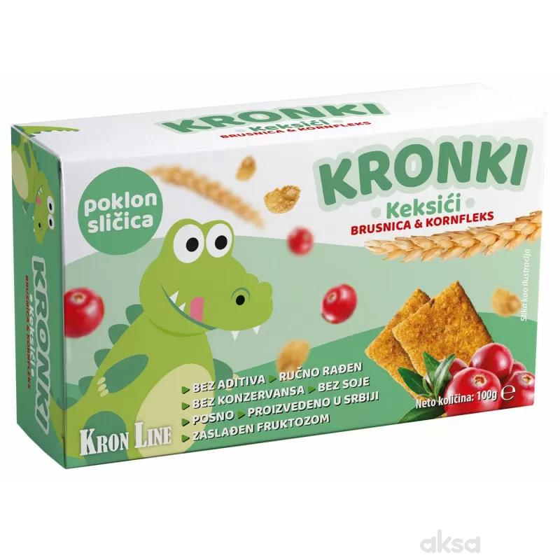 Kronki keksić brusnica kornfleks 100g
