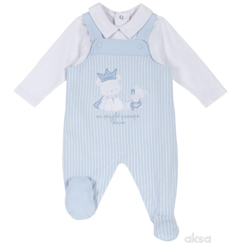 Chicco komplet 2/1 (zeka atlet, majica dr),dečaci