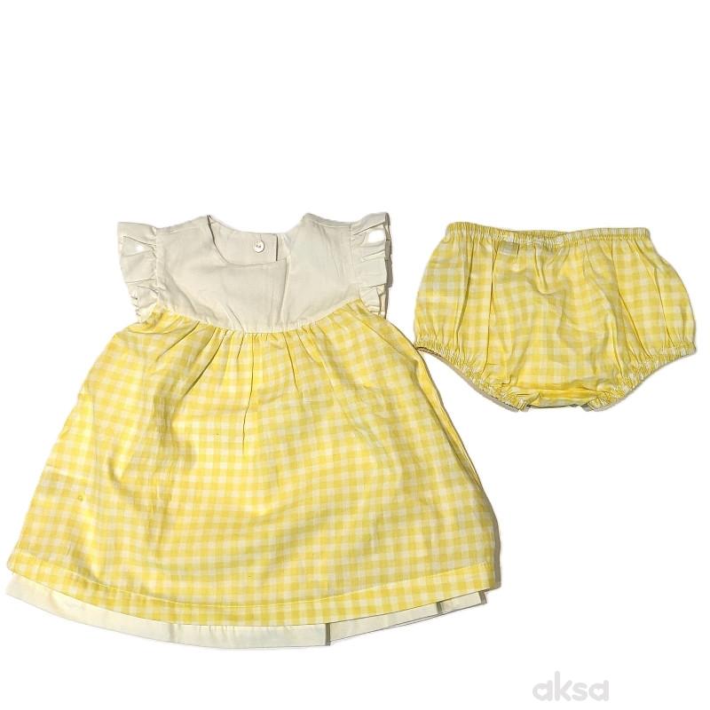 Chicco komplet 2/1 (haljina kr, gaćice),devojčice