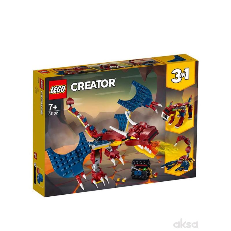 Lego Creator fire dragon