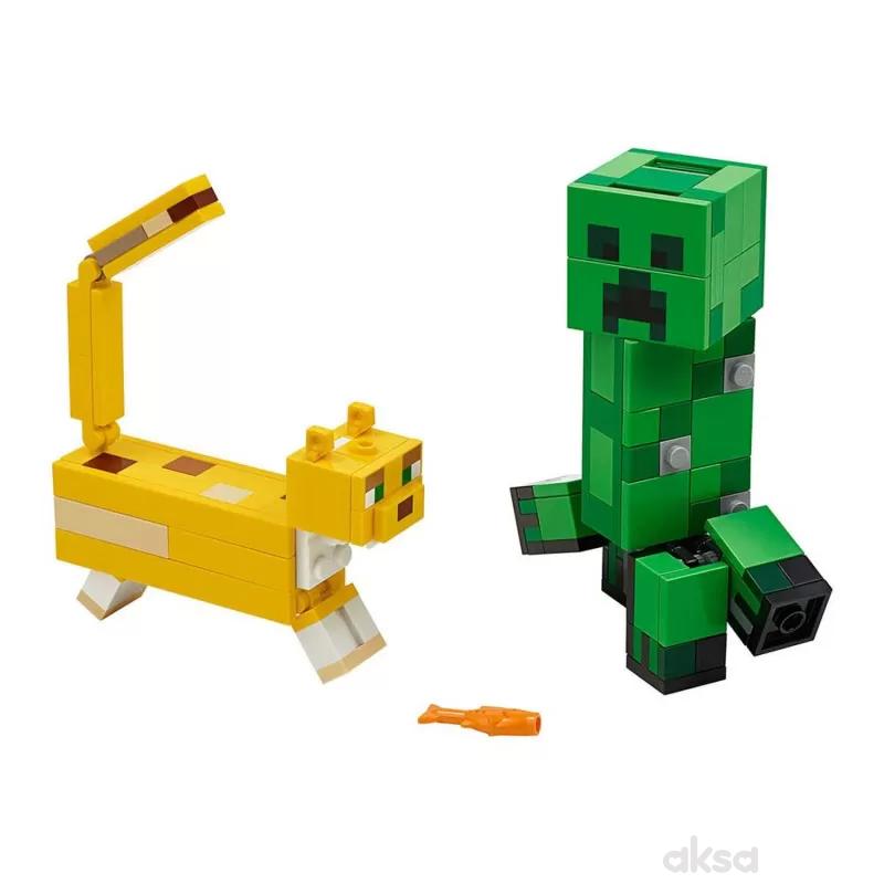 Lego Minecraftbigfig creeper and ocelot 