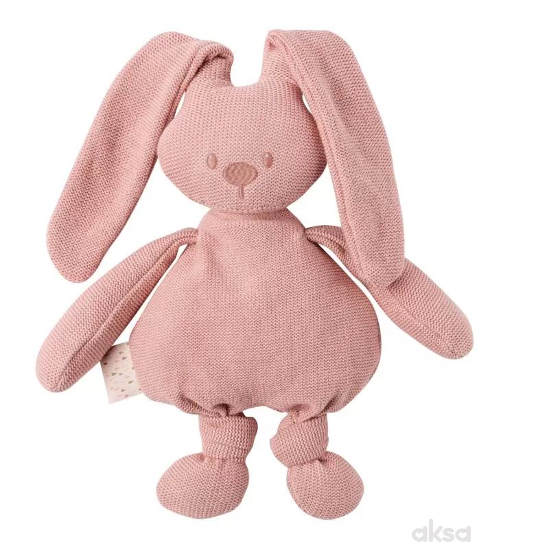 Nattou igračka pleteni zeka, roze