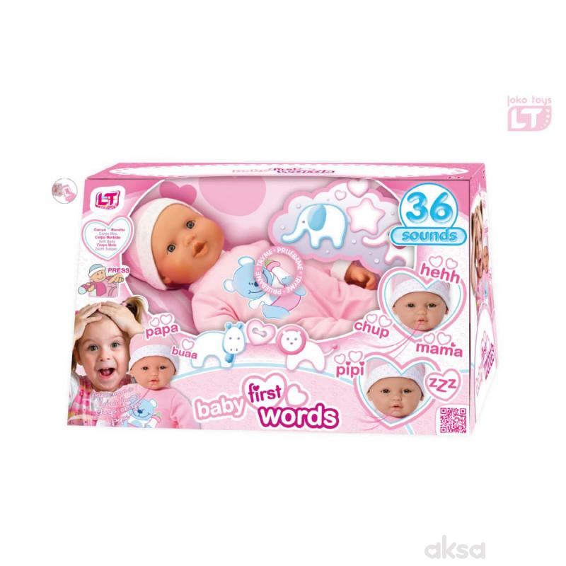 Loko toys, lutka beba koja izgovara prve reči,46cm