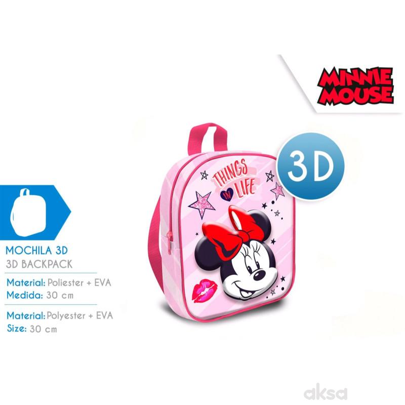 Kids licensing ranac za decu 3D Minnie, 30cm 