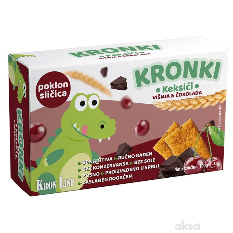 Kronki keksić čokolada višnja 100g 