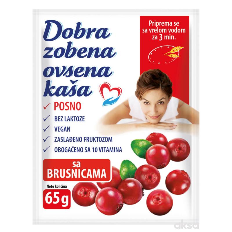 Dobra zobeno ovsena kaša brusnica 65g