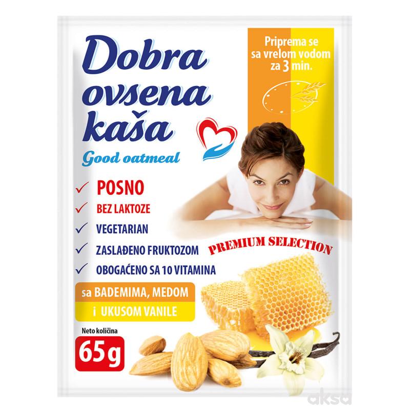 Dobra ovsena kaša sa bademom,medom,ukus vanile 65g
