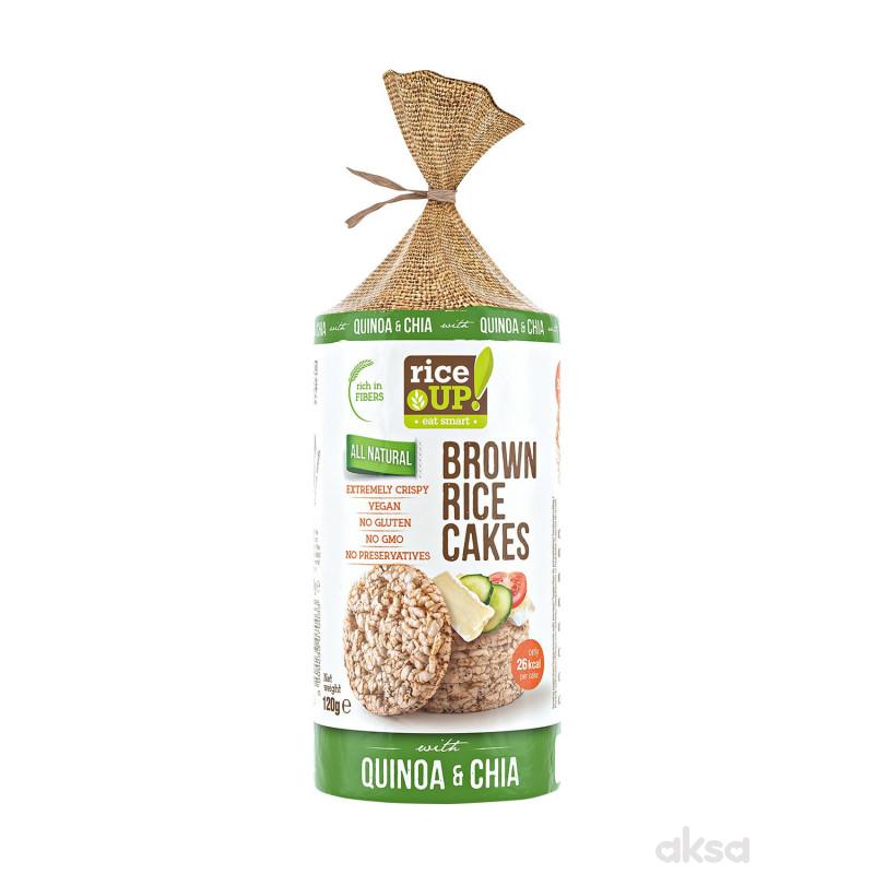 Rice up braon pirinčane galete kinoa i chia 120g