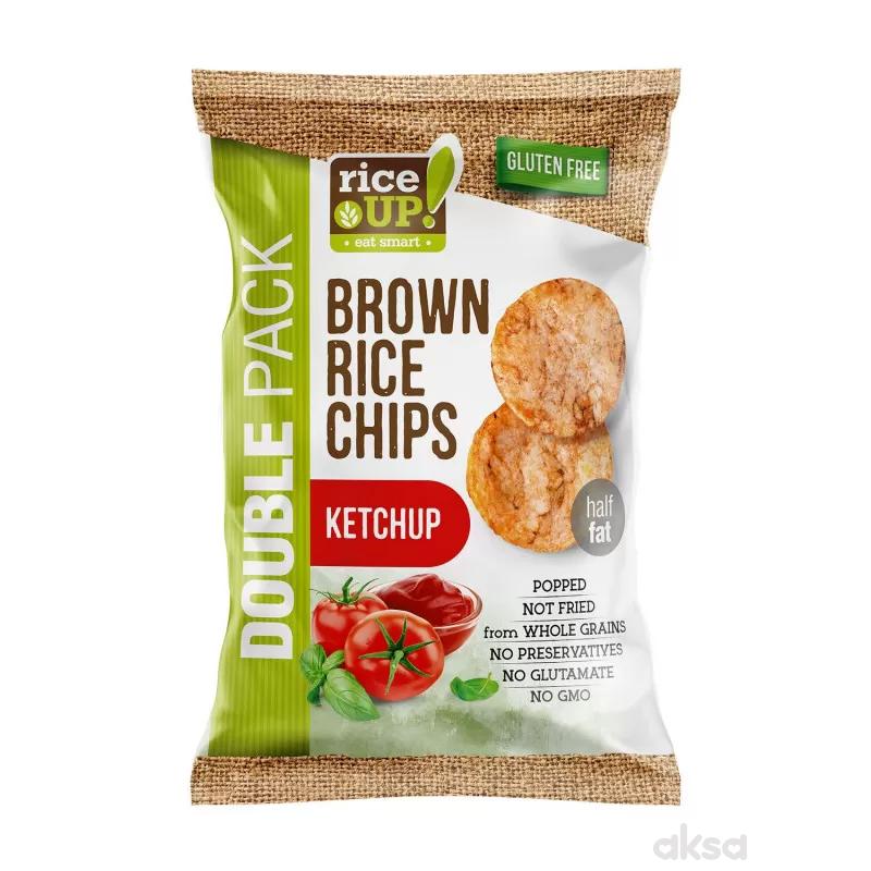 Rice up braon pirinčani čips kečap 120g