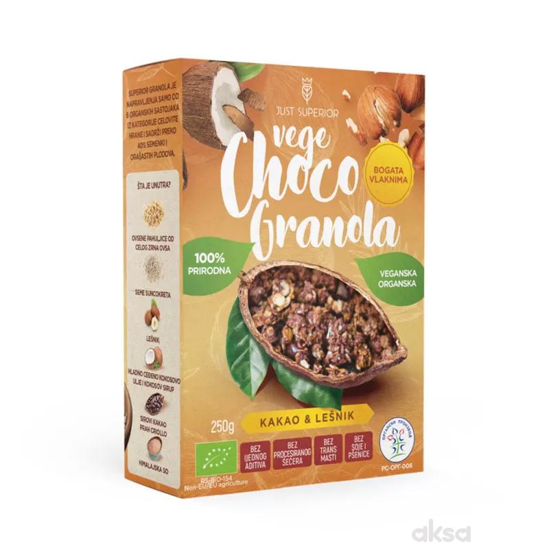 Superior vege choco granola namaz 250g 