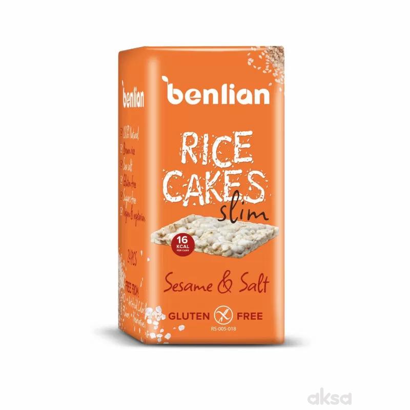 Benlian pirinčane galete slim susam i so 100g